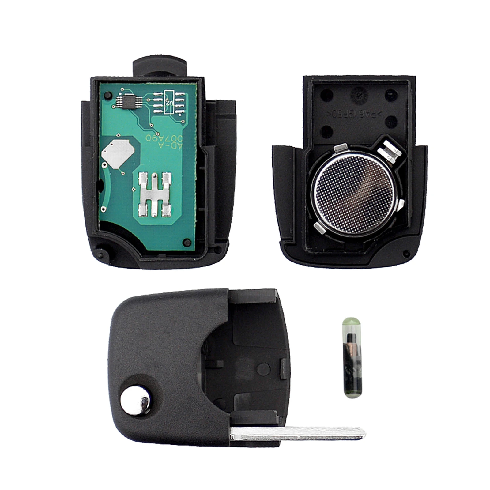 2 шт. 433 МГц Автоматический Дистанционный складной ключ для входа Fob ID48 чип