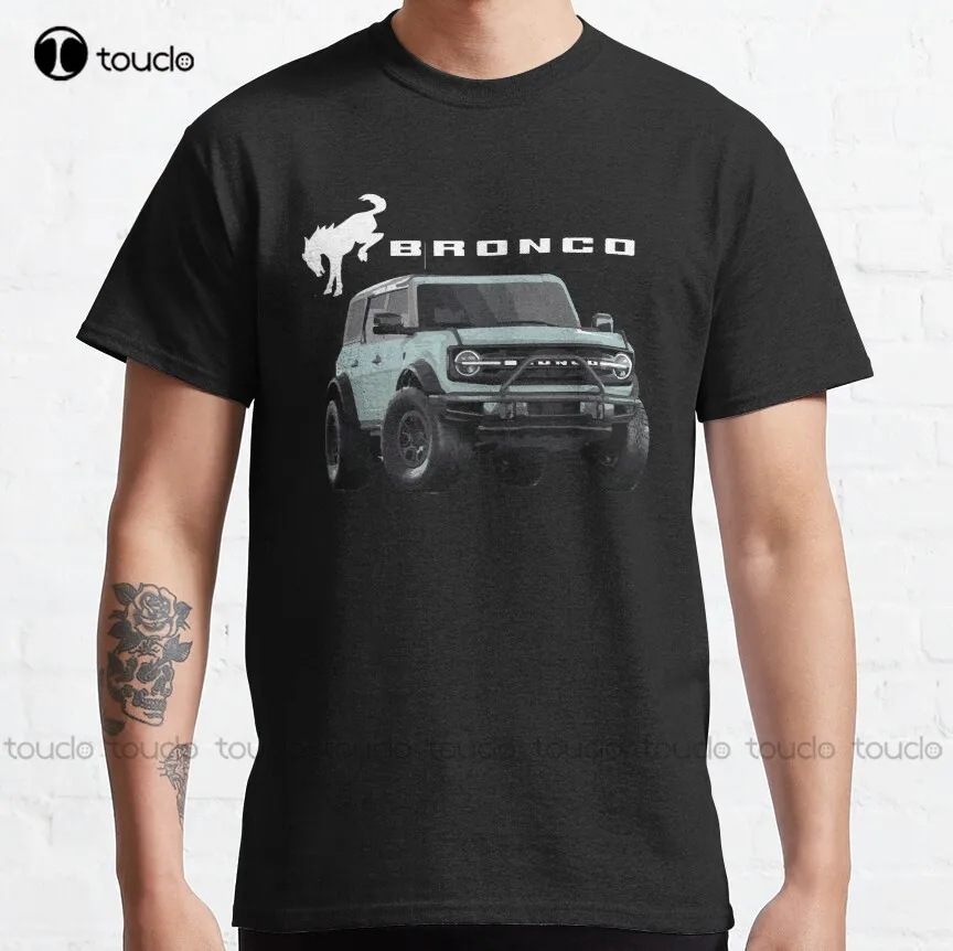 

First Edition For Bronco Area 51 Murica Truck Classic T-Shirt Mens Funny Tee Shirts Custom Aldult Teen Unisex Xs-5Xl Cotton New