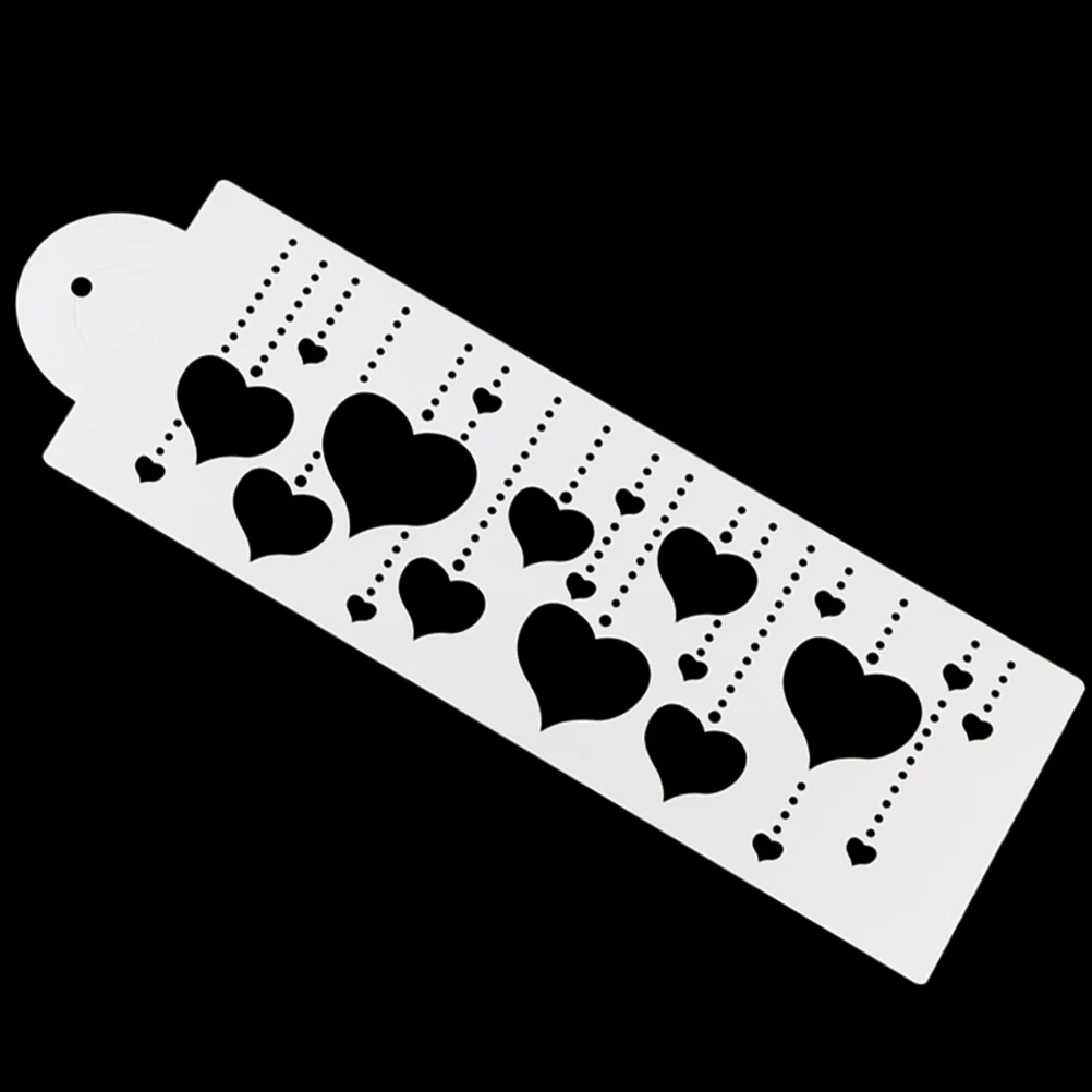 

Hanging Heart Cake Stencil Side Cake Top Stencil Decor Stencil Fondant Mold Cake Side Decorating Cake Decorating Tool New Arrive