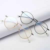 fashion anti blue glasses women pearl optical eyewear personality spectacles alloy frame eyeglasses 5 colors available