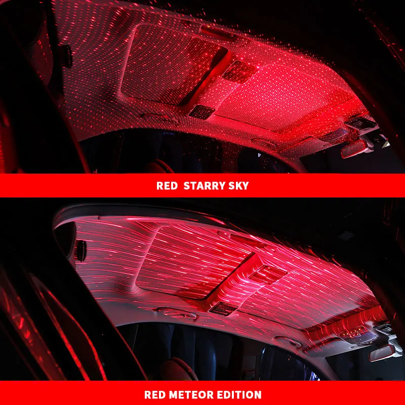 Метеоритный светодиодный светильник для автомобиля атмосферная лампа USB