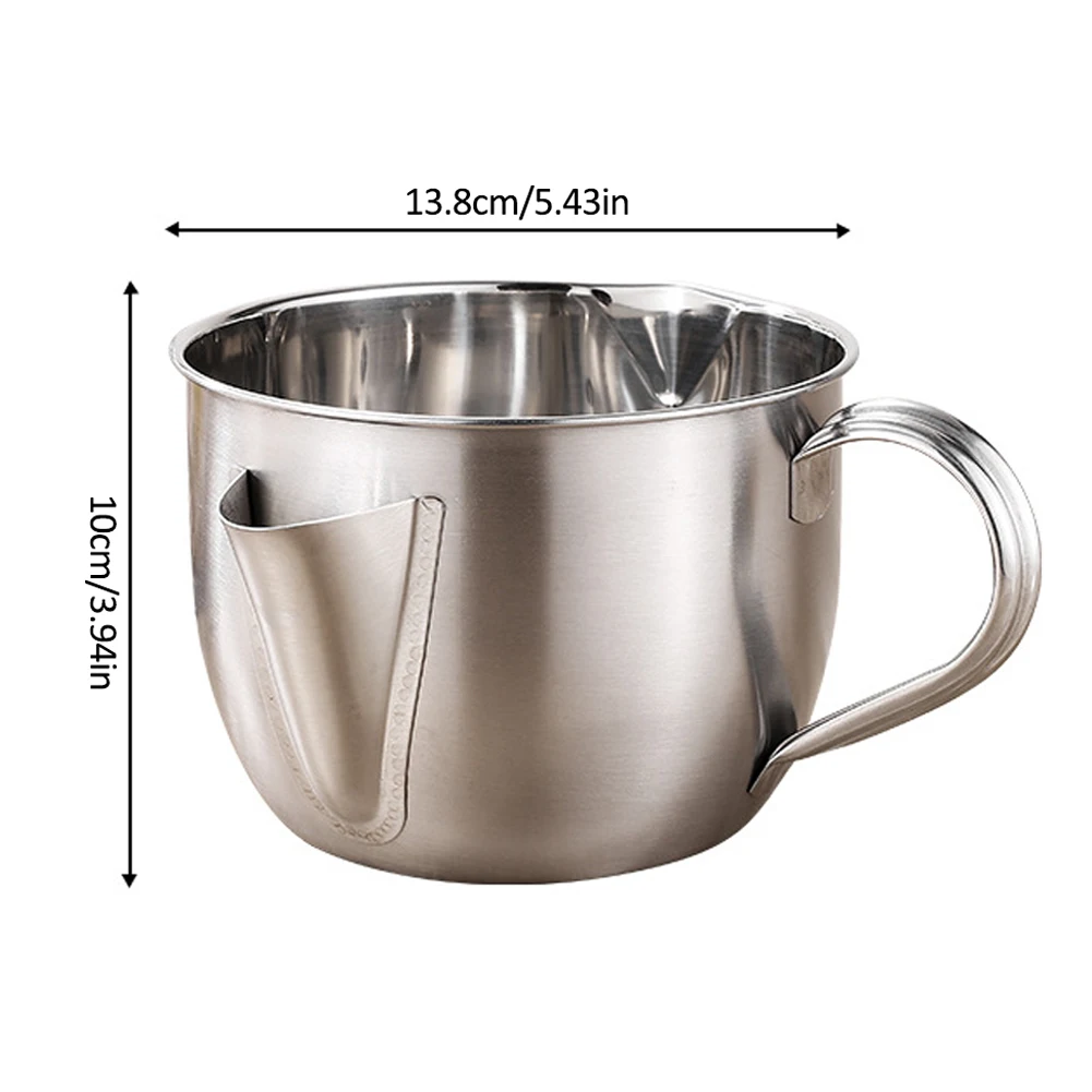 

1000ml Soup Oil Separator Stainless Steel Gravy Oil Soup Filter Strainer Bowl Container Home Cooking Kitchen Tools