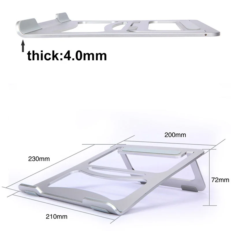 Portable Aluminum Alloy Laptop Stand Foldable Adjustable Holder Rack for Desktop Tablet Hi dropship | Автомобили и мотоциклы