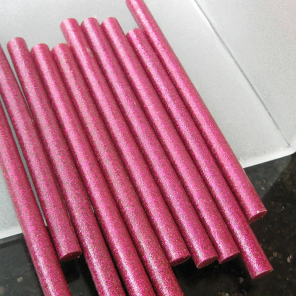 

50pcs Portable Heating Adhesive DIY Hot Melt Glitter Practical Office Mini Craft For Electric Tool Art Glue Sticks Easy Operate
