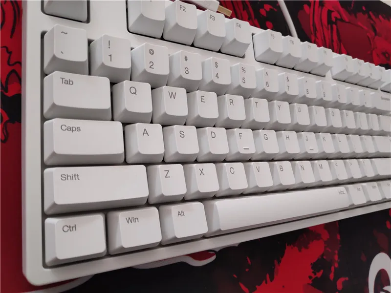 IKBC C104 механическая клавиатура Толстая PBT keycap cherry mx Переключатель коричневый синий полный размер без подсветки игровая клавиатура