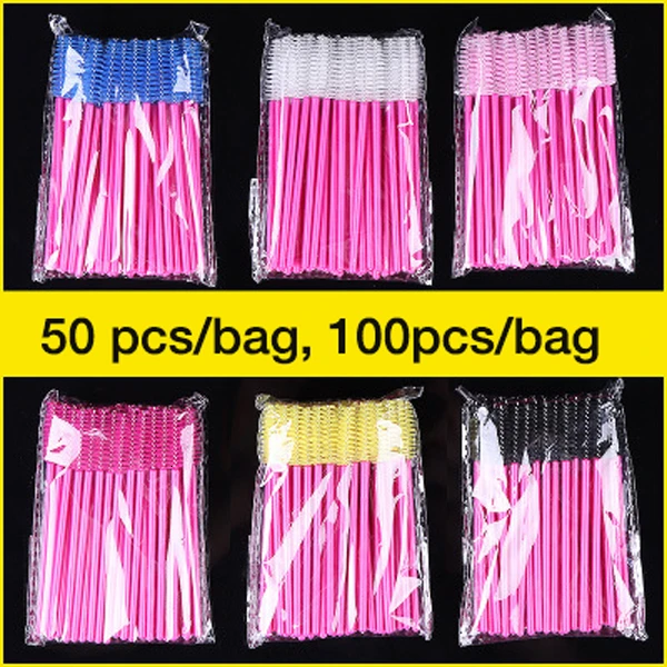 DORADOSUN 100 шт. одноразовая щетка для ресниц в форме винта портативная кисточка