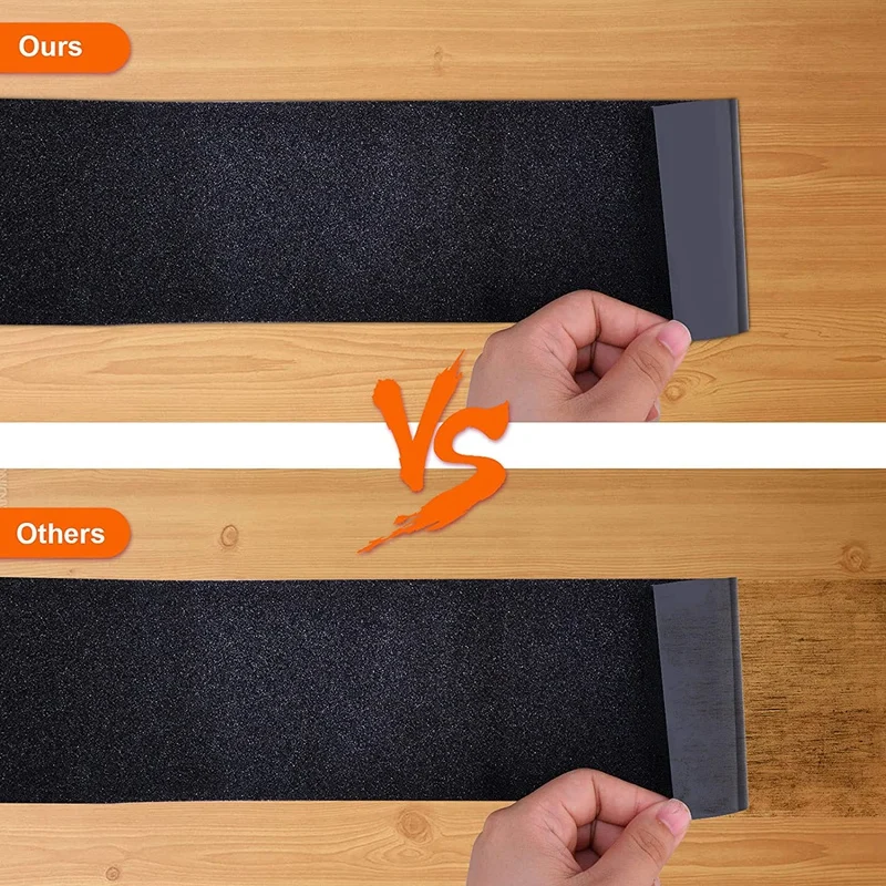 Нескользящая Водонепроницаемая абразивная Черная клейкая лента 4 дюйма x 16 футов