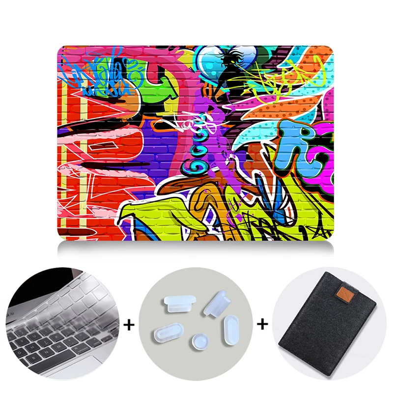 MB08 MTT чехол с граффити для Macbook Air Pro retina 11 12 13 15 16 дюймов с сенсорной панелью для mac book Air 13," Сумка для ноутбука - Цвет: MB08