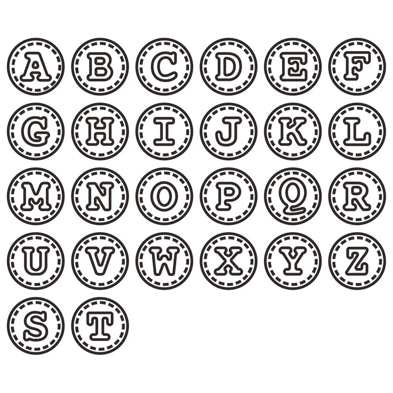 2021 новый в круглой оправе Английский алфавит металлический Трафаретный вырубной