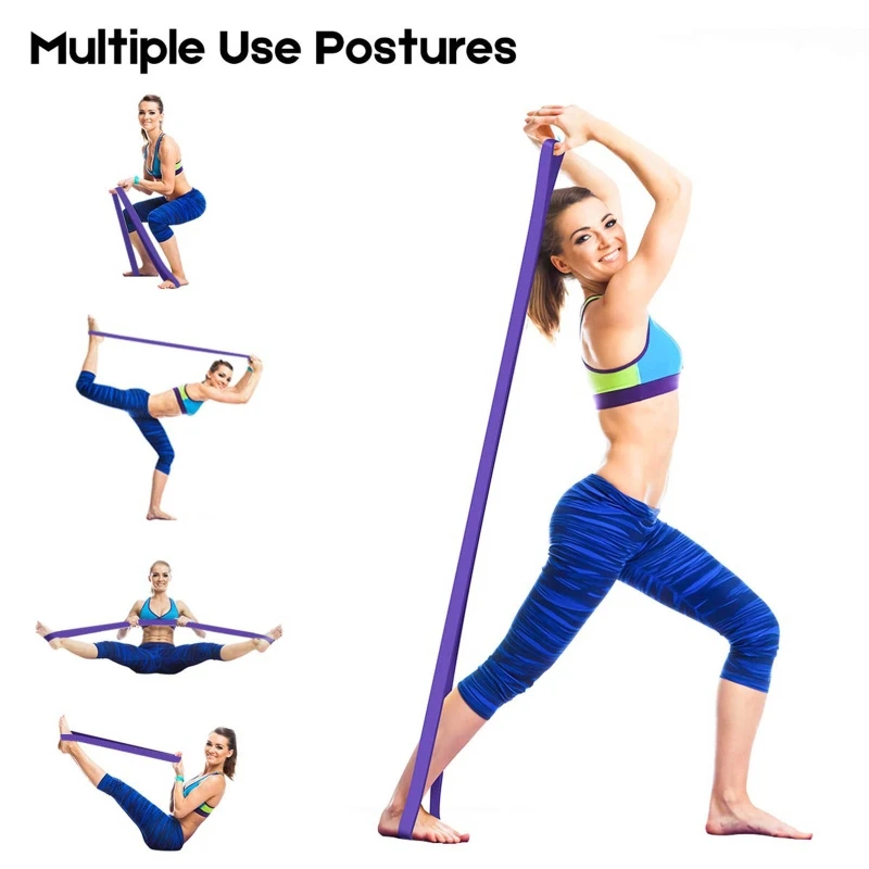 

4 Pcs Resistance Exercise Rally Bands Stretching Strength Training Pilates Flexbands for Home Fitness Physical Therapy