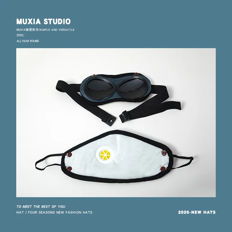 

imitation rabbit hair + deerskin flocking male and female baby parent-child mask eye protection in winter to keep warm