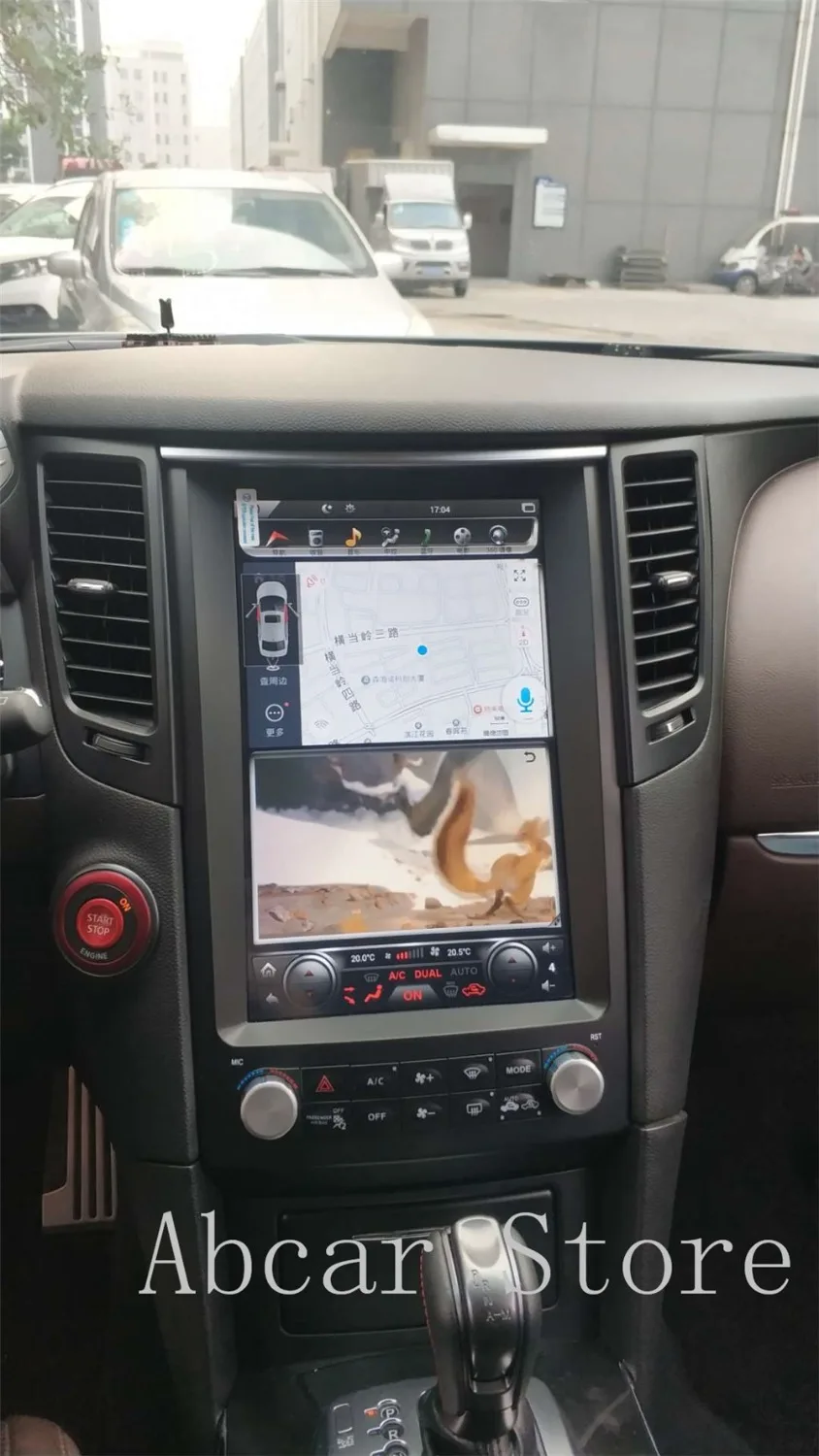 12 1 ''Tesla стиль Android 9 0 автомобильный dvd плеер GPS навигация для infiniti G G25 G35 G37 стерео