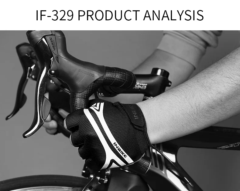 INBIKE для мужчин и женщин, Перчатки для фитнеса, перчатки для велоспорта, гелевая накладка на пол пальца, перчатки для мотоцикла, MTB, шоссейного велосипеда, спортивные перчатки для езды на велосипеде