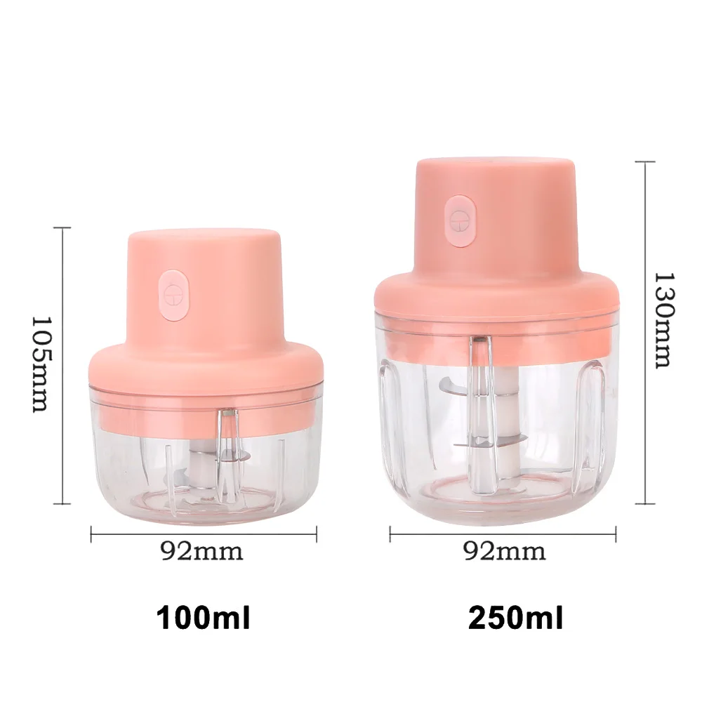 

Electric Garlic Masher Vegetable Cutter USB Charging Small Crusher Chopper Meat Grinder Wireless Mini Food Chopper Kitchen tool