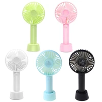 mini handheld fan portable rechargeable battery operated cooling desktop with base 3 modes for home office travel outdoor