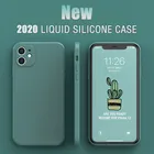 Оригинальный Мягкий силиконовый чехол для IPhone12mini 11 Pro XR XS Max X противоударный защитный чехол для камеры для IPhone7 8 Plus SE 2020