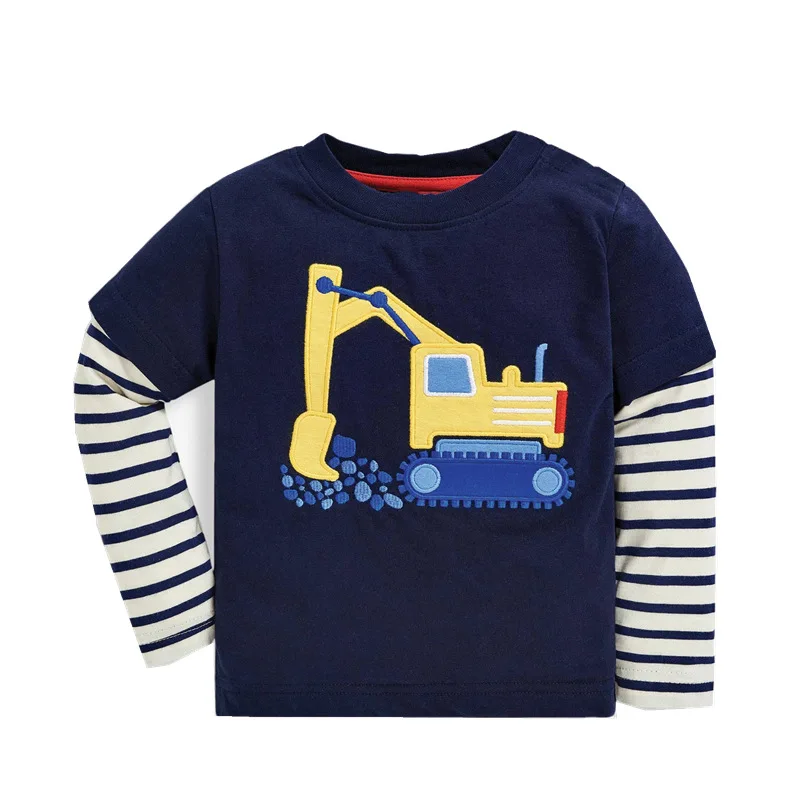 

Футболка для мальчиков, с длинным рукавом, в полоску