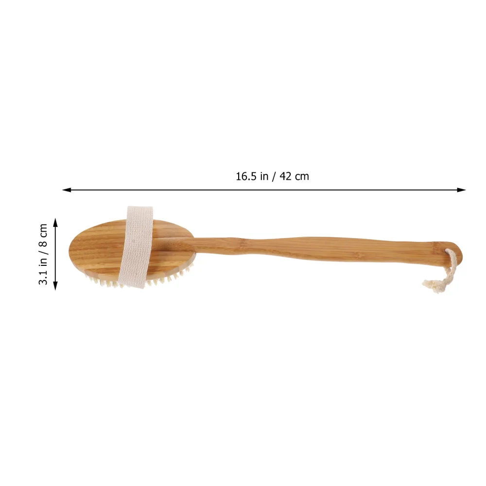 

5pcs/Set Bath Shower Oval Brush Long Handle Back Skin Brush Exfoliating Scrubber