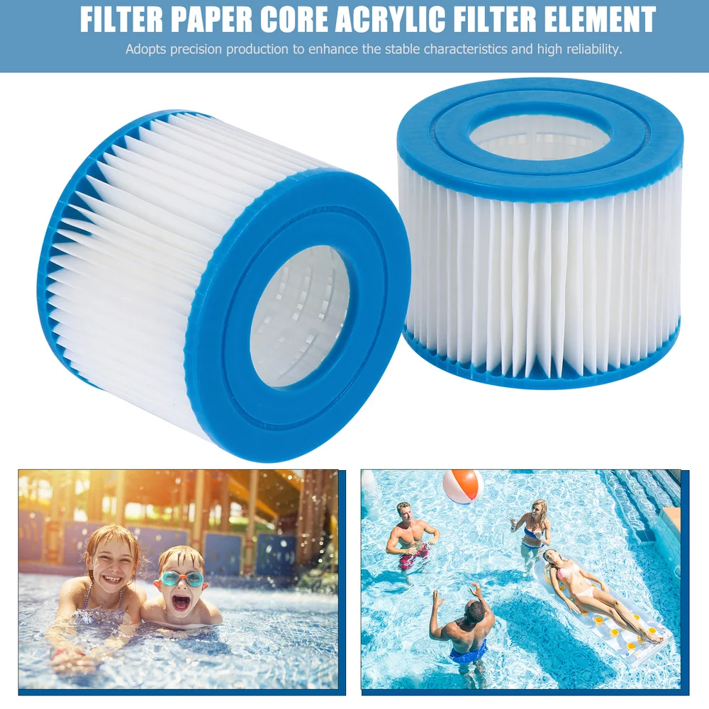 

2pcs Acrylic Pool Replacement Filter Elements Filter Cartridge for Swimming Pool