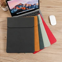 13 inch leather laptop sleeve for macbook air 13 case pro no zipper magnet liner sleeve casual for levono samsung laptop cover