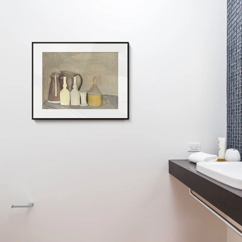 Giorgio Morandi натюрморт фотография искусство на холсте для гостиной Декор спальни