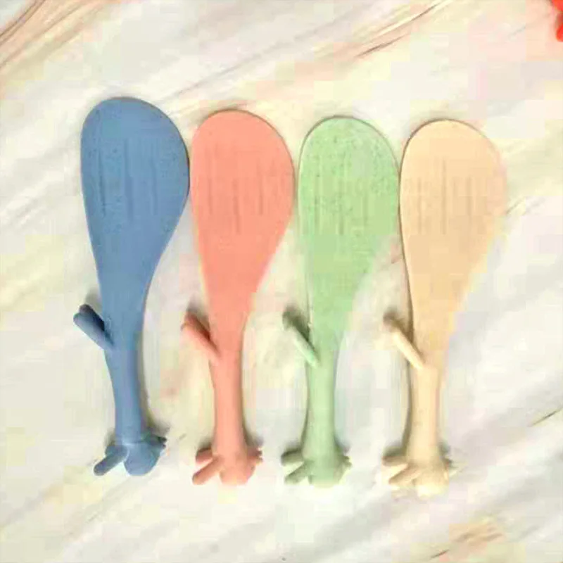 Симпатичная креативная Вертикальная антипригарная ложка для риса с