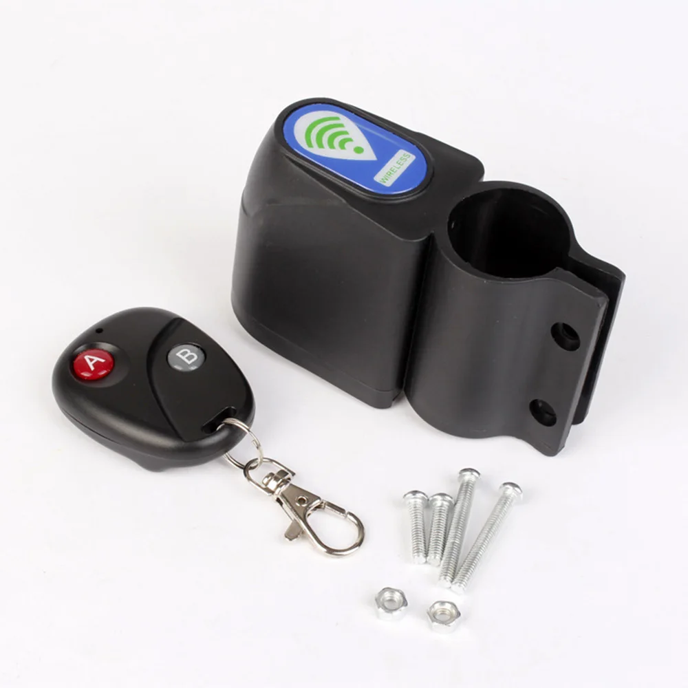 

Bike Alarm Lock Bicycle Anti-Theft Security Alarm Lock Sound Alert with Remote Control Alarm Devices Outdoor Equioment
