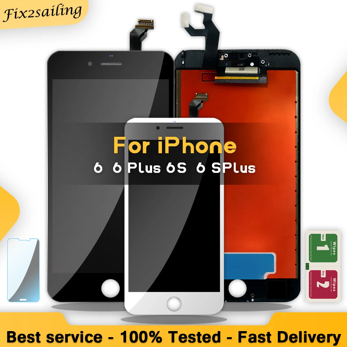 ЖК дисплей с сенсорным экраном и дигитайзером в сборе экран для iPhone 6 6plus 6s plus