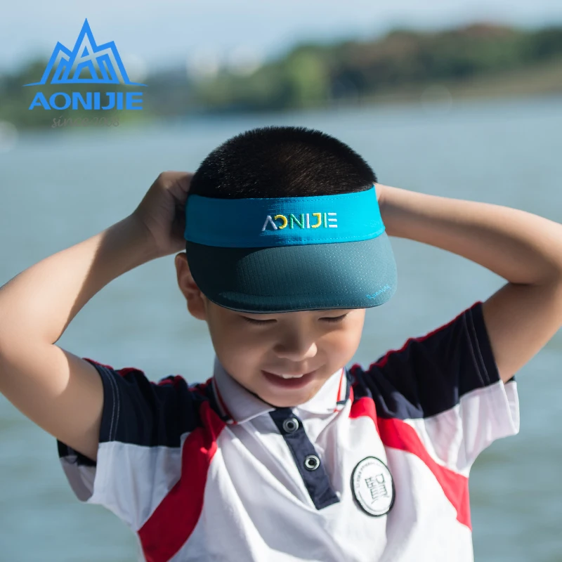 AONIJIE E4606 Outdoor Adjustable Children Sports Wide Sun Visor Cap Hat For 5 To 12 Years Age Running Golf Fishing Marathon