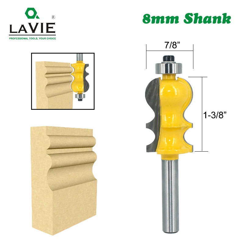 Фрезерный станок LAVIE 1 шт. 8 мм хвостовик специальная архитектурная формовочная