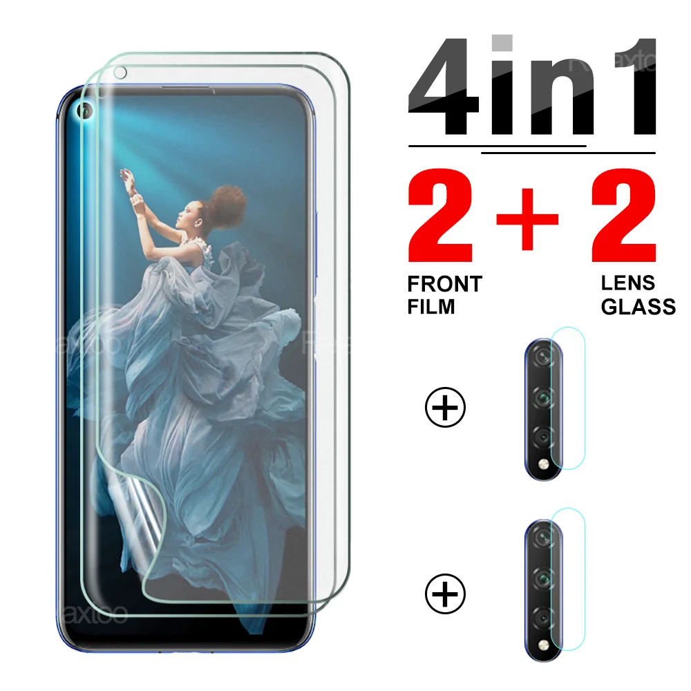 

Защитная пленка для экрана и объектива для Honor 20, 20i, 20s, 10, 10i, 10x Lite Pro, 2 шт.