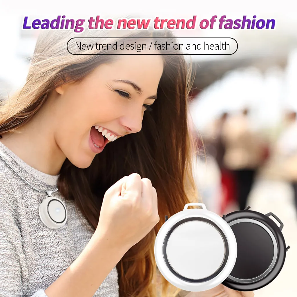 Портативный переносной персональный мини-очиститель воздуха с USB ожерелье