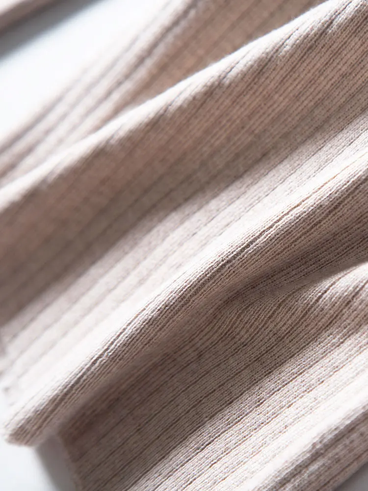 

Wool Blend Knitted High Waist Wide Leg Pants Women's Autumn and Winter Loose Casual Pants Full Length Elastic Waist Solid