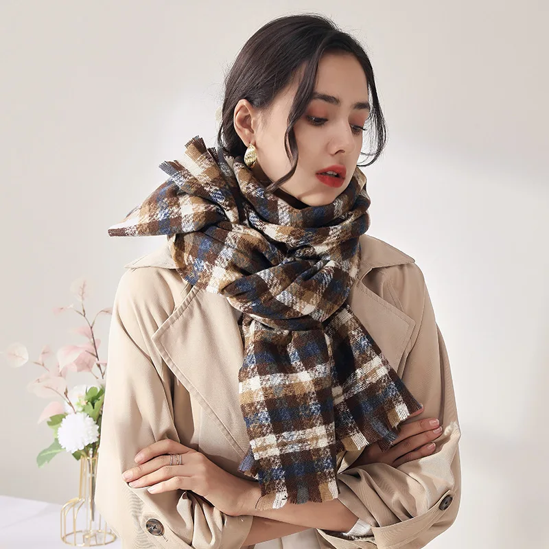 

Women's scarf women's new high-grade cashmere scarf winter women's warm medium long scarf shawl 70 * 190cm