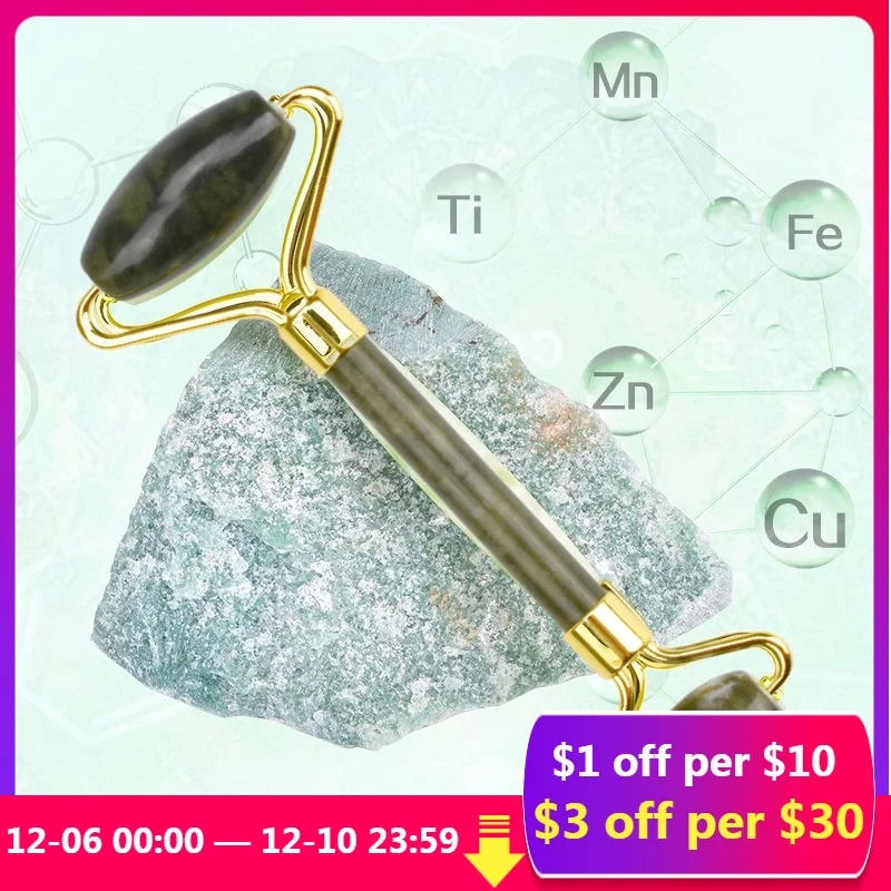 

3pcs Natural Face Massager Guasha Jade Roller Scraper Body Quartz Gua Sha Facial Massage Cleanser Beauty Slimming Skin Care Tool