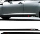 Наклейки на боковые кузова автомобиля Tesla 2016-2020 TM3 TMX X TMS Model 3, 2 шт.