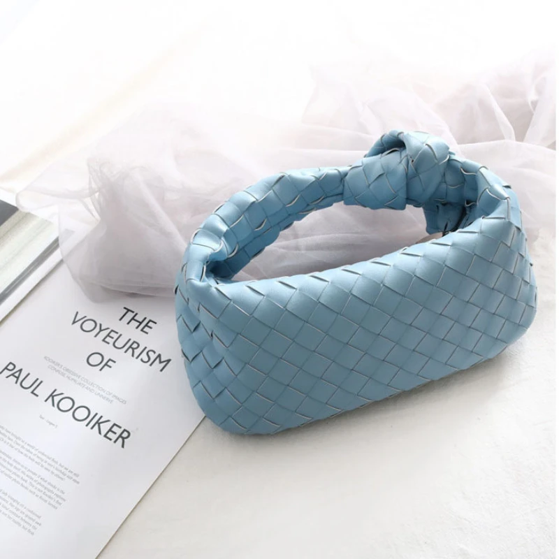 

Luxury Designer Bag Woven Croissant 2021 New Fashion Wrinkled Dumpling Bag Leather Armpit Bag Shoulder Messenger Bag
