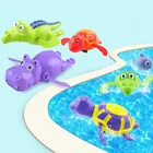 1 шт. мультяшная креативная детская заводная игрушка плавательные Черепашки игровые водные игрушки Детская ванна бассейн животные заводные игрушки