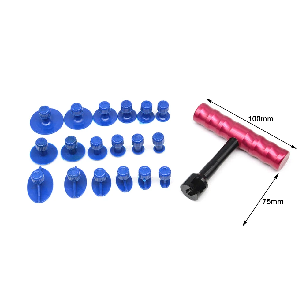 

Car Dent Puller Kit Sheet Metal T-Bar Hand Puller Auto Slide Hammer Glue Tabs Vehicle Paintless Dent Removals Repair Tool