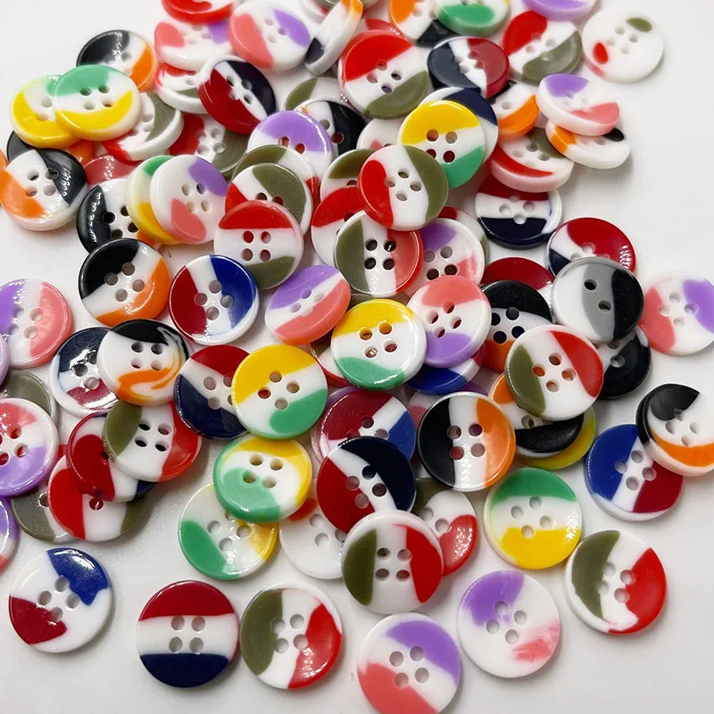 

50pcs Mix color 12mm Plastic Pearl Shirt Buttons 4 Holes DIY Sewing Accessories PT355