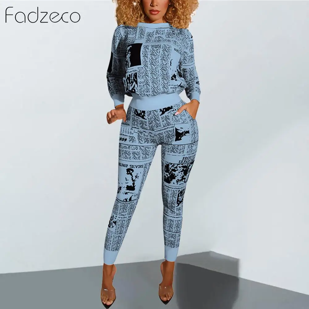 Женский комплект из 2 предметов Fadzeco рубашка с принтом и брюки в африканском стиле