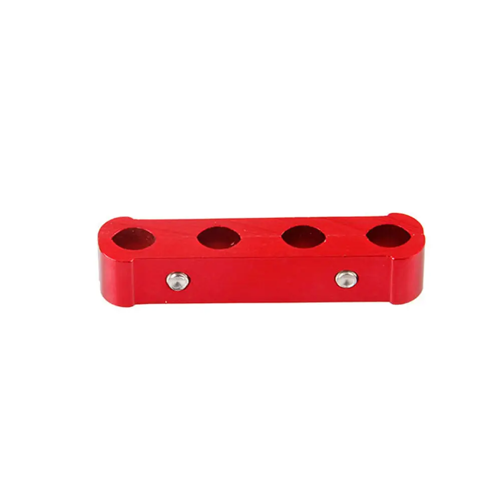 

12PCS Spark plug line divider sleeve Red Aluminum Engine Spark Plug Wire Separator Divider Organizer Clamp Kit