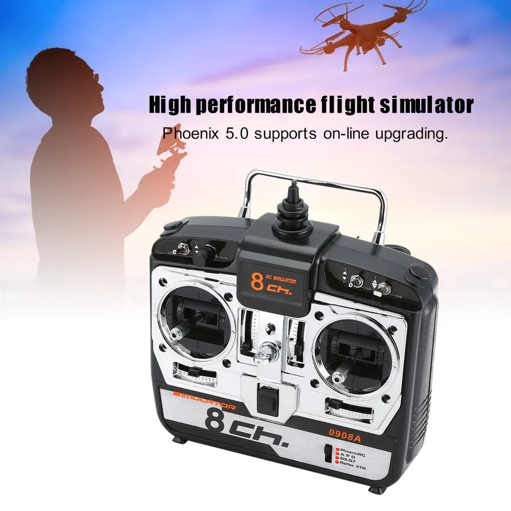 6CH/8CH RC симулятор полета JTL 0904A поддержка Realflight G7 Phoenix 5 0 XTR вертолет с дистанционным