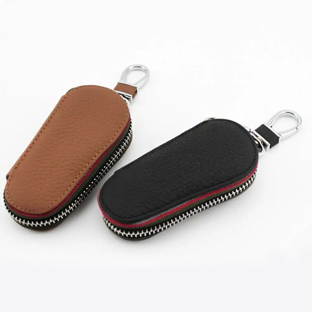 1 шт. кожаный чехол для ключей в форме маленькой ножки Модный унисекс на молнии