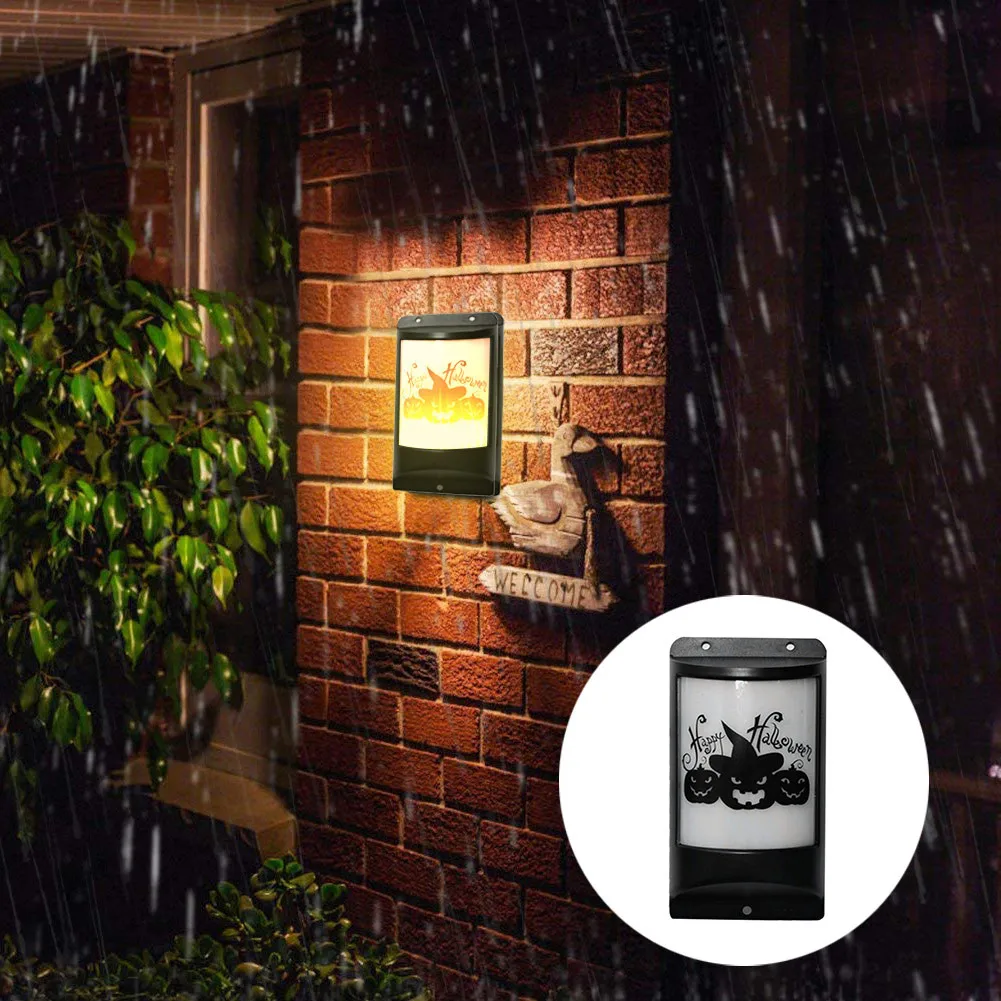 Светодиодный настенный светильник на солнечных батареях для Хэллоуина