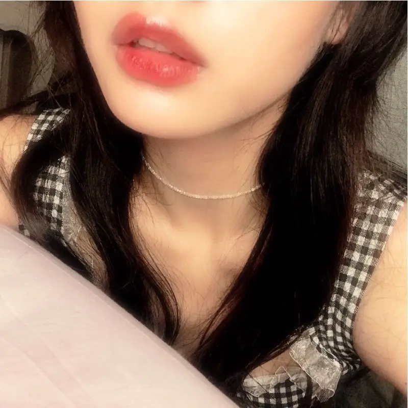 

Simple Shiny White Crystal Beads Strand Necklace Women String Beaded Short Choker Necklace Jewelry Chokers Necklace Gift