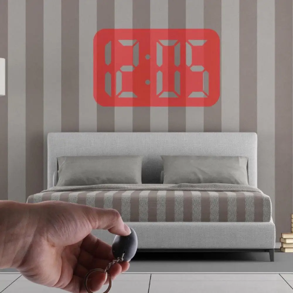 Волшебные Часы с проектором случайного цвета креативные цифровые мини часы