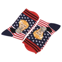 casual socks printed cotton spandex hosiery footwear american president election accessories for 2020