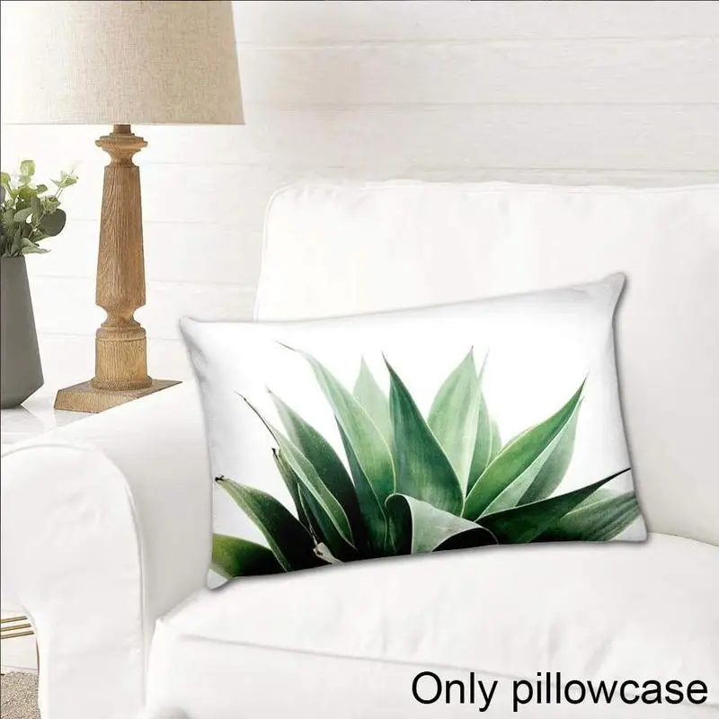 

Rectangle Art Nordic Ins Style Pillowcase Sofa Soft Cushion Cover Art Leaf Home Decoration Decor Sofa Throw Pillows Room 30*50 c