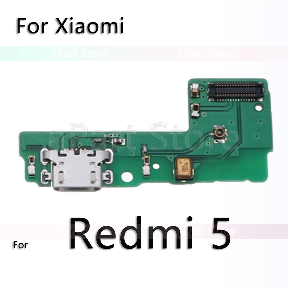 For Redmi 5 Для Xiaomi mi Red mi Note 5 5A 6 7 Plus Pro Global USB Дата зарядный порт зарядное устройство док-станция гибкий кабель Замена - Цвет: For Redmi 5